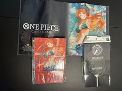One Piece TCG JP Championship Nami Playmat & Storage Box NO CARDS US Seller - Image 1