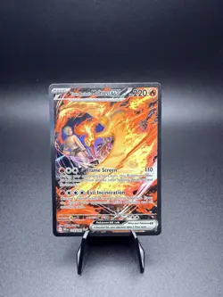Pokemon TCG Team Rockets Moltres EX Card 229/182 Destined Rivals - Image 1