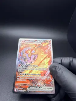 Pokemon TCG Team Rockets Moltres EX Card 229/182 Destined Rivals - Image 2