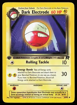 Dark Electrode 34/82 Uncommon 1st Edition Team Rocket Pokemon Card - Image 1