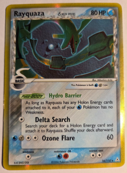 Rayquaza (16/110) EX Holon Phantoms Delta Species Holo Pokemon Card 2006 English - Image 1