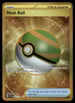 Pokemon Cards Nest Ball 255/198 Holo Scarlet & Violet Hyper Rare NM *1 - Image 1