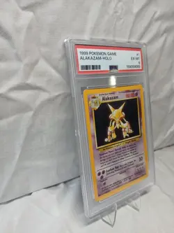 1999 Pokemon Game Alakazam-Holo #1 Ex-Mt PSA 6 Vintage Pokemon Card Rare! - Image 3