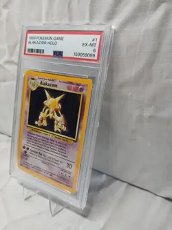 1999 Pokemon Game Alakazam-Holo #1 Ex-Mt PSA 6 Vintage Pokemon Card Rare! - Image 4