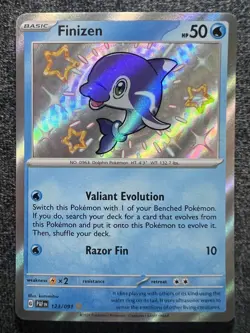 Finizen 123/091 Shiny Holo Rare Pokemon Card NM - Image 1