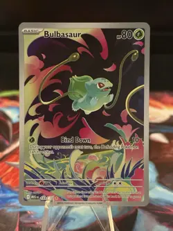 Pokemon TCG Mega Evolution Bulbasaur Illustration Rare Card 133/132 - Image 1