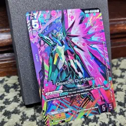 Gundam Card Game Destiny Gundam LR+ Alt Art Holo G004-050 - Image 1