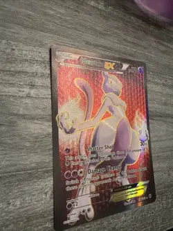 Pokemon Mewtwo-EX TCG Full Art Ultra Rare Holo Card Breakthrough 158/162 NM - Image 2