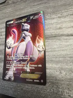 Pokemon Mewtwo-EX TCG Full Art Ultra Rare Holo Card Breakthrough 158/162 NM - Image 3