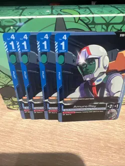 Gundam Card Game | 4x Amuro Ray C ST01-010 | Heroic Beginnings | NM Playset - Image 1
