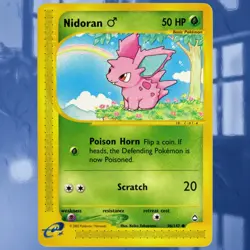 Pokemon Nidoran #96/147 Aquapolis Non-Holo E-Reader Card ☆LP/Near-Mint☆ - Image 1
