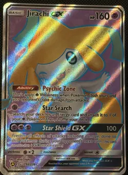 Jirachi GX Full Art 79a/236 Sun & Moon Alternative Promo Pokemon Card NM - Image 1