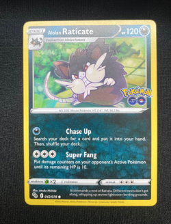Alolan Raticate 042/078 Common : Pokemon GO Trading Card Game TCG (NM) - Image 1