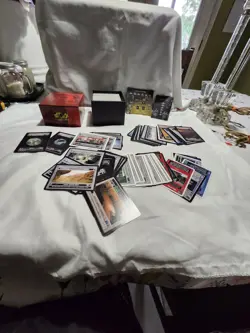 Vintage Star Wars CCG Jabba's Palace Deck Box With Cards Opened - Image 2
