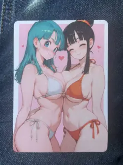 Goddess Story - Dragon Ball Z Bulma X Chi Chi Double Sided Waifu Trading Card - Image 2