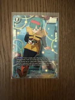 Dragon Ball Super Card Game Fusion World- Bulma FS12-14 Foil Gold - Bandai - Image 1