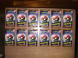 Lot Of 12 Pokemon TCG Detective Pikachu Booster Packs Factory Sealed (4 Cards) - Image 1