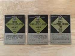 1961 Topps Baseball Card Lot - A.L. Most Valuable Player #473 #474 #477 Fox - Image 2