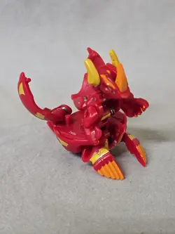 Bakugan Helix Dragonoid Pyrus Red 740G Battle Brawlers Figure Only No Card - Image 1
