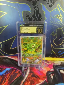 Serpifeu Pokemon Karte 087/086 Schwarze Blitze Art RARE Gradet CGC 10 Pristine - Image 1