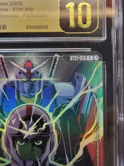 Amuro Ray GUNDAM CARD GAME World Championship 2025 ST01-010 CGC 10 Pristine - Image 5