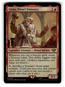 Gloin, Dwarf Emissary Universes Beyond: The Lord of the Rings NM FOIL - Image 1