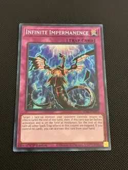 Yugioh! Infinite Impermanence (Secret) RA01-EN075 Secret Rare 1st Edition NM - Image 1