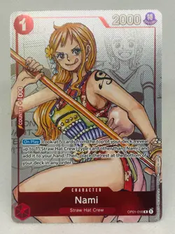 Nami OP01-016 Alt Art Manga 25th Anniversary Premium Collection One Piece - Image 1