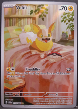 Voldi 099/094 Fatale Flammen Illustration Rare Pokemon Pokemon Karte Deutsch NM - Image 1