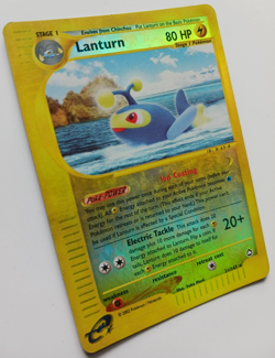 Lanturn Pokemon Card Reverse Holo 21/147 Aquapolis Set Vintage Rare LP - Image 3