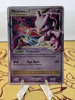 Pokemon TCG Mewtwo Lv. X DP28 Diamond & Pearl Promo Ultra Rare Card LP+ - Image 1