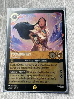Disney Lorcana Pocahontas - Peacekeeper 22/204 Winterspell Cold Foil - Image 1