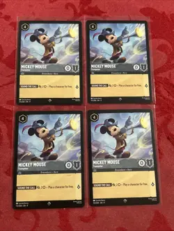 4x Disney Lorcana: Fabled - Mickey Mouse - Trumpeter - 172/204 x4 - Image 1