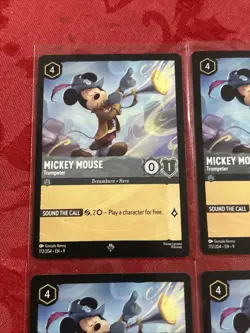 4x Disney Lorcana: Fabled - Mickey Mouse - Trumpeter - 172/204 x4 - Image 3