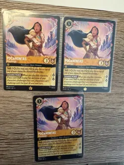 ~Disney Lorcana Pocahontas Peacekeeper Legendary X3 Winterspell Never Played - Image 1