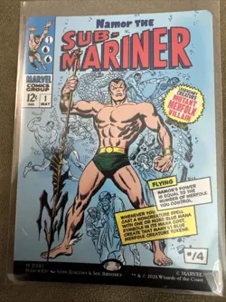 Namor The Sub-Mariner 0391 (Borderless Foil) Rare Marvel Super Heroes - Image 1