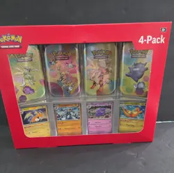 Pokemon 4 Mini Tins 4 Promo Cards Bundle 151 Sam's Club 8 booster packs + 4 holo - Image 2