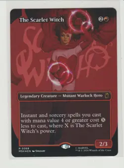 The Scarlet Witch - Borderless Foil Rare MtG Card MSH 368 - Image 1