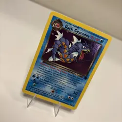 Dark Gyarados Holo 8/82 Team Rocket Pokemon Card LP Vintage - Image 3