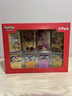 Pokemon 4 Mini Tins + 4 Promo Cards Bundle - 151 Sams Club Exclusive - Image 1
