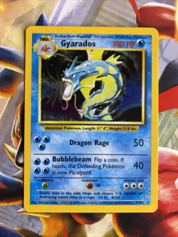 Pokemon Gyrados Holo Rare TCG Card 6/102 Base Set NM - Image 1