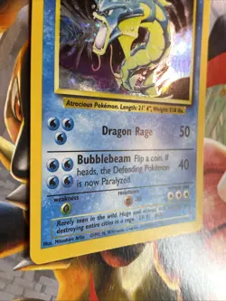 Pokemon Gyrados Holo Rare TCG Card 6/102 Base Set NM - Image 4