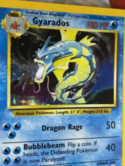 Pokemon Gyrados Holo Rare TCG Card 6/102 Base Set NM - Image 5