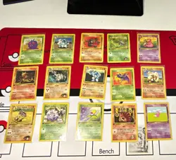 1st edition Nintendo Pokemon TCG Gym Heroes/Challenge 1999 15-Card Lot English - Image 1