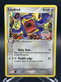 2005 Pokemon State Championships Promo Card Loudred 35/106 EX Emerald LP+ - Image 1