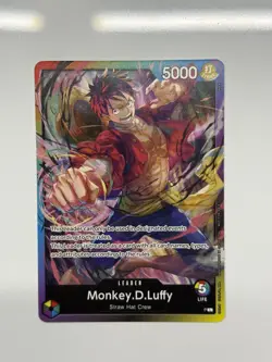 One Piece Card Game- Monkey.D.Luffy Rainbow leader Promo English NM - Image 1