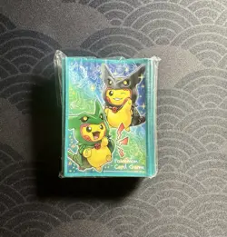 Rayquaza Poncho Pikachu Deck Box Card Sleeves Japanese Pokemon Center Exclusive - Image 2