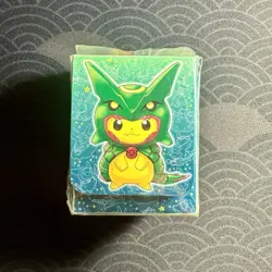Rayquaza Poncho Pikachu Deck Box Card Sleeves Japanese Pokemon Center Exclusive - Image 5