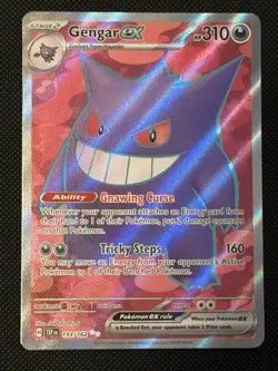 Gengar ex 193/162 Temporal Forces Ultra Rare Full Art Pokemon Card Mint - Image 1