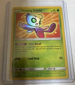Pokemon TCG Shining Celebi SM-79 Promo Holo Card LP - Image 1